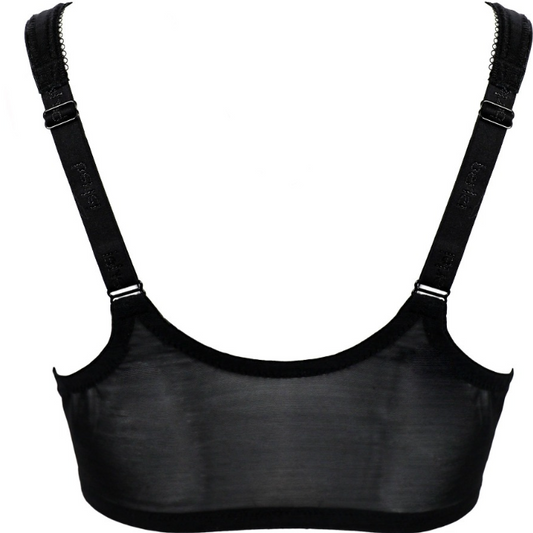 FRONT CLOSE BEAUTY STRIPE BLACK