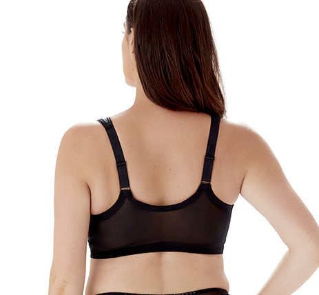 FRONT CLOSE BEAUTY STRIPE BLACK