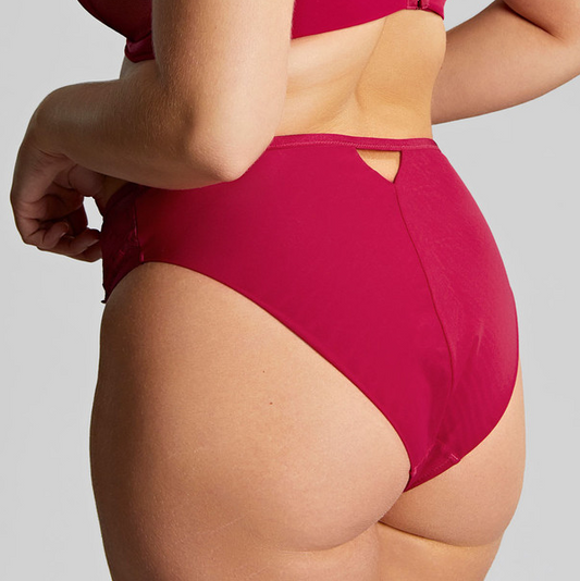 JOSEPHINE HIGH LEG PANTY MAGENTA