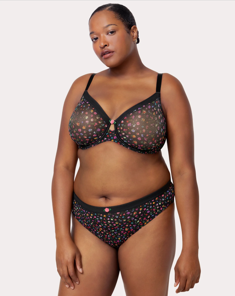 SHEER MESH BRA MEADOW DREAM