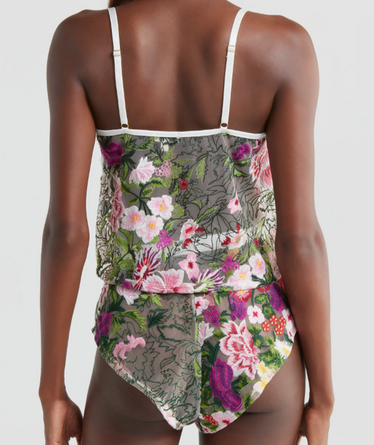 FLORAL CAMI AND TAP SHORT SET