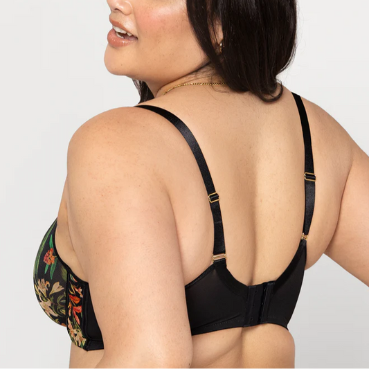 SHEER MESH FULL COVERAGE UNLINED DRAGONFLY GARDEN 1311