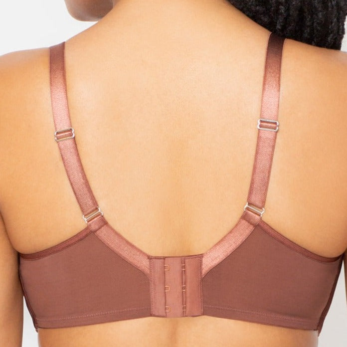 CURVY COUTURE SHEER MESH CHOCOLATE1311