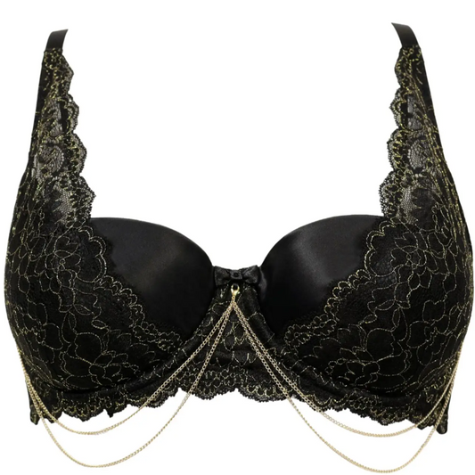 LACED IN GOLD BRA