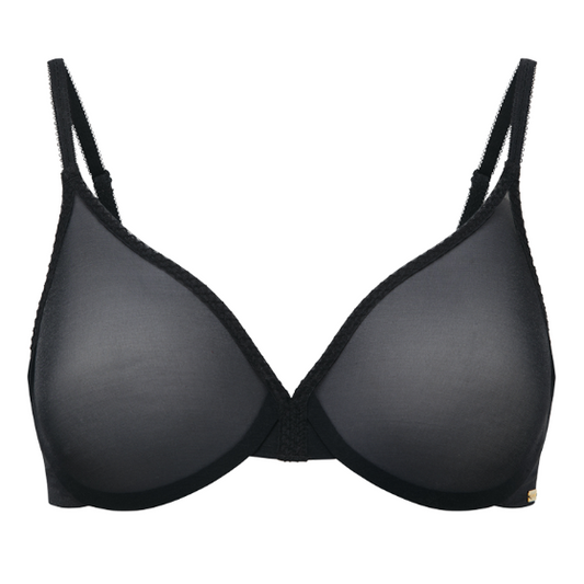 GLOSSIES SHEER BRA BLACK 6271