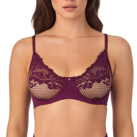 LACE ALLURE BRA BLACKBERRY