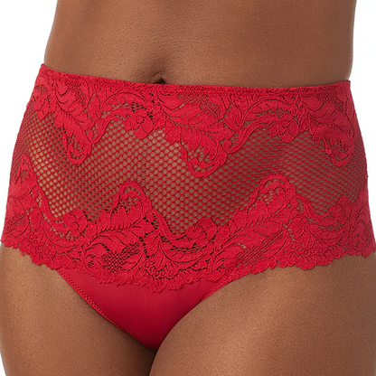 LACE ALLURE THONG CHERRY