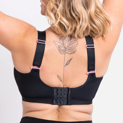 HIGH IMPACT SPORTS BRA WITH WIRE BLACK