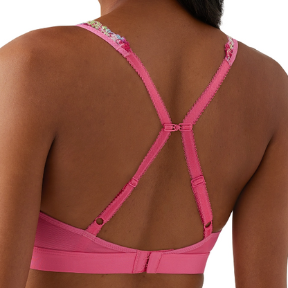 EMBRACE LACE BRALETTE HOT PINK