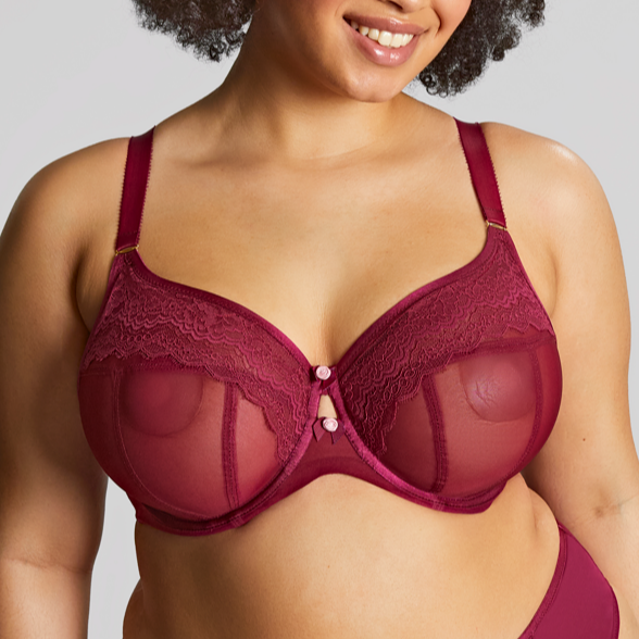 NATALIA FASHION BRA BORDEAUX