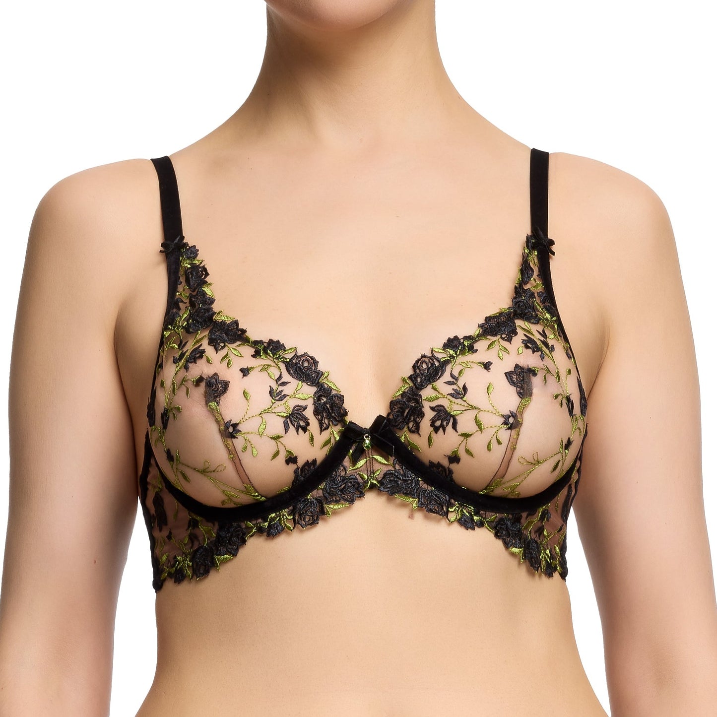 ROSEWYN PLUNGE BRA BLACK