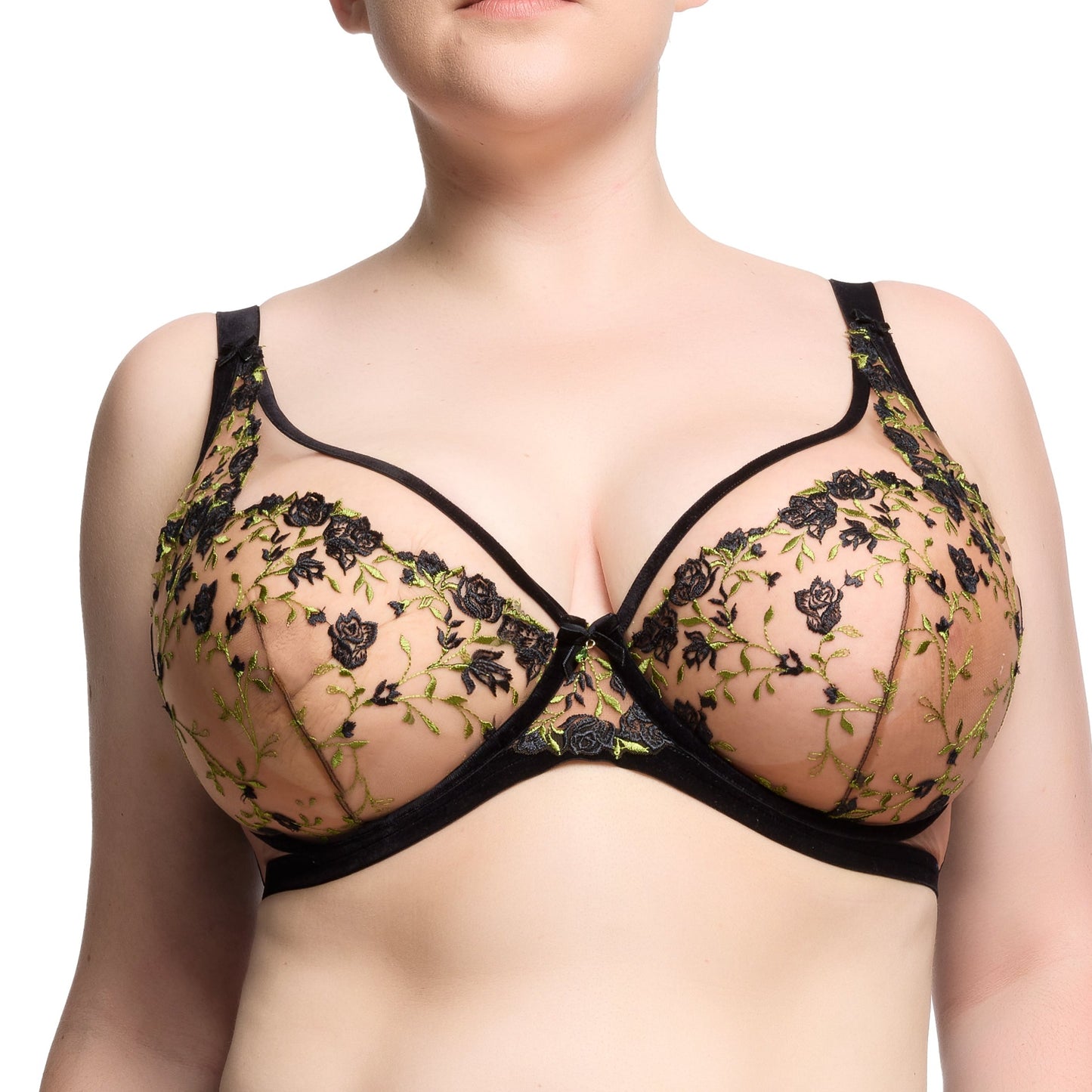 ROSEWYN FULL FIGURE BRA BLACK