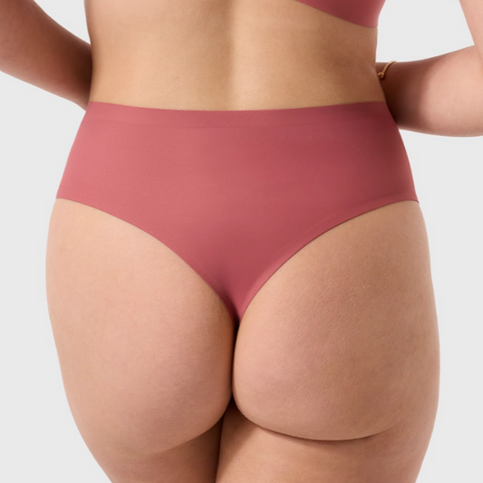 HIGH WAIST THONG PINK CANYON