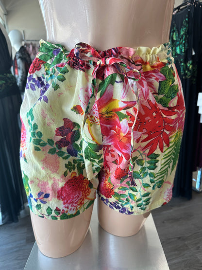 COTTON SHORT PJ BOXERS FLOWERS