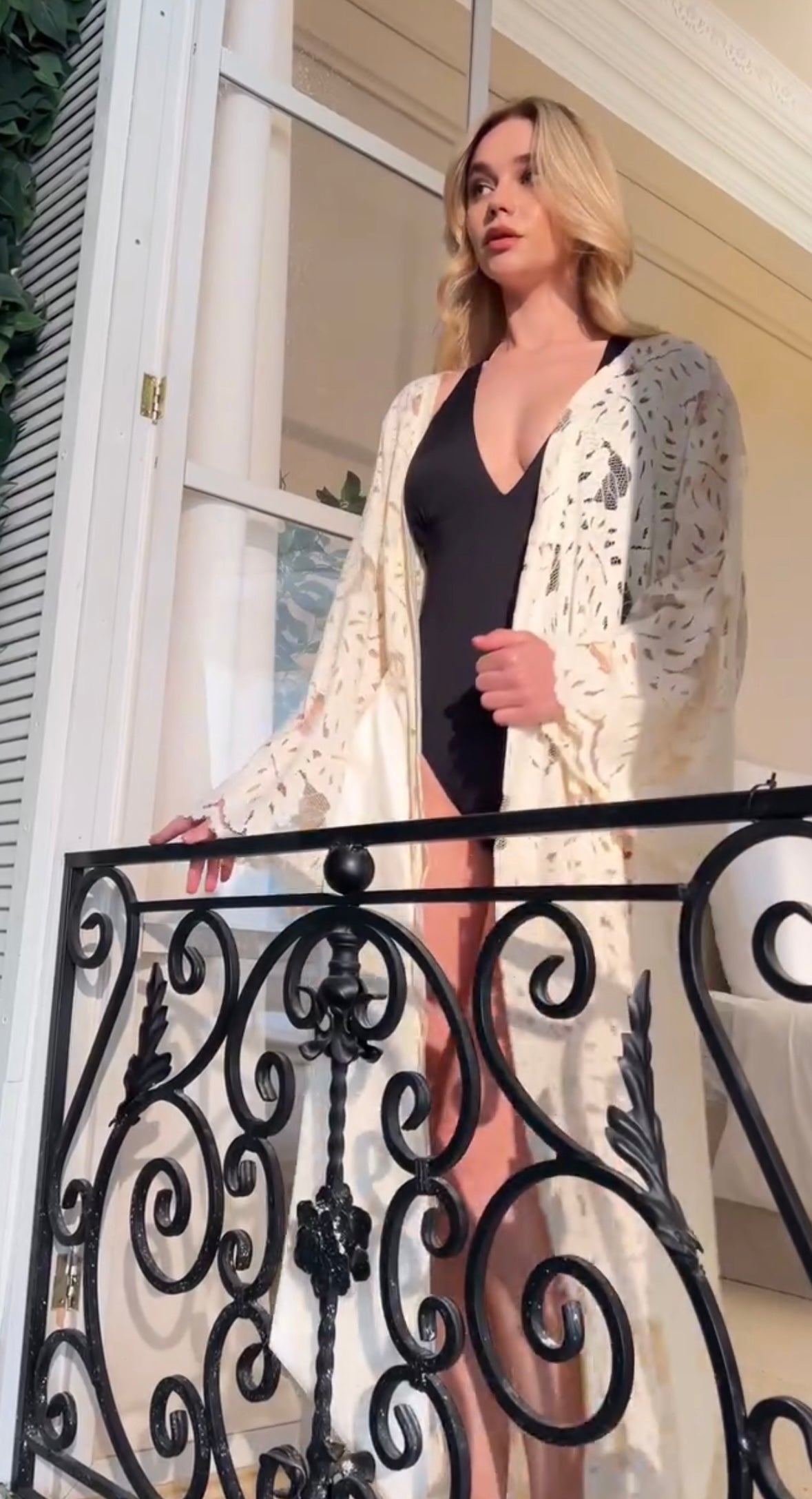 LUXE LACE RESORT & BRIDAL ROBE IVORY