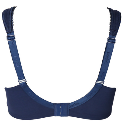 BEAUTY STRIPE MINIMISER BRA DEEP BLUE