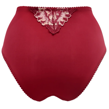 SOFIA LACE DEEP BRIEF RED