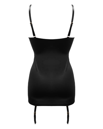 DESIRE SUSPENDER DRESS BLACK/RED Bella Bra Shop DESIRE SUSPENDER DRESS BLACK/RED Bella Bra Shop