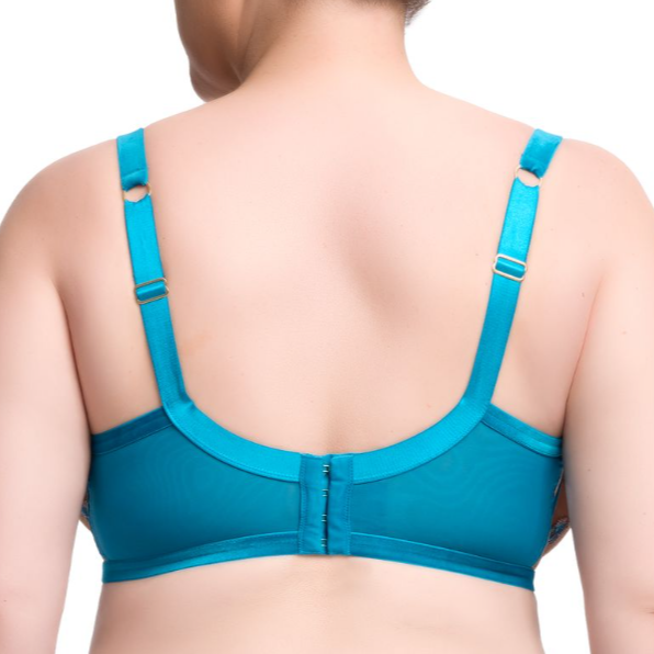 FORTUNIA CURVE PLUNGE BRA MOSIAC BLUE