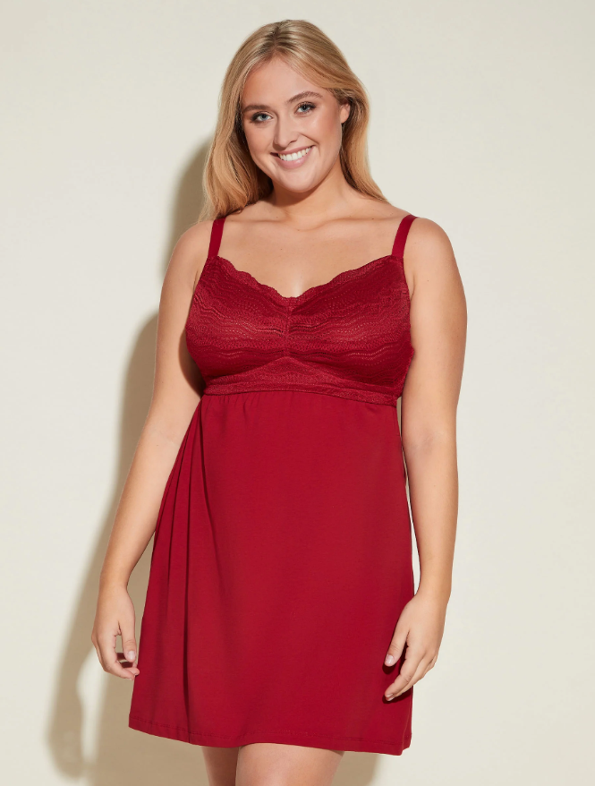 PLUS SIZE DOLCE CHEMISE SINDOOR RED