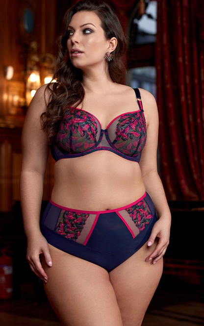 KAYLA BALCONY BRA NAVY PINK