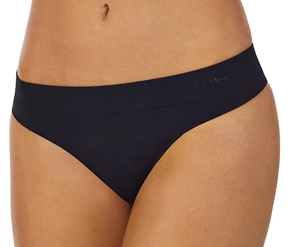 SEAMLESS COMFORT THONG BLACK