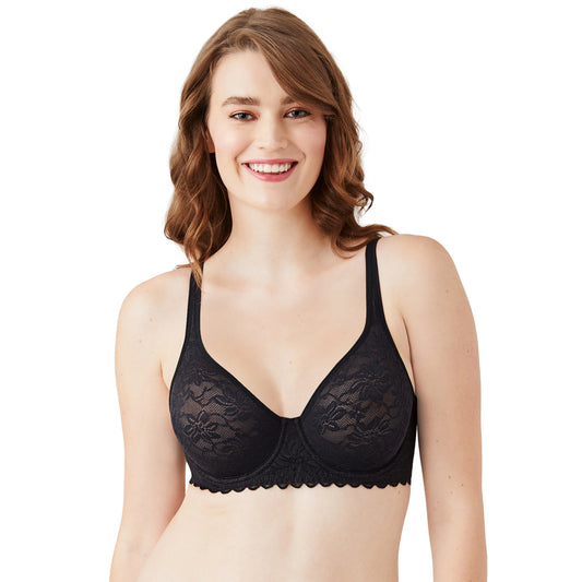 Margot Cobalt High Apex With Wire Lace Bra – Playful Promises USA