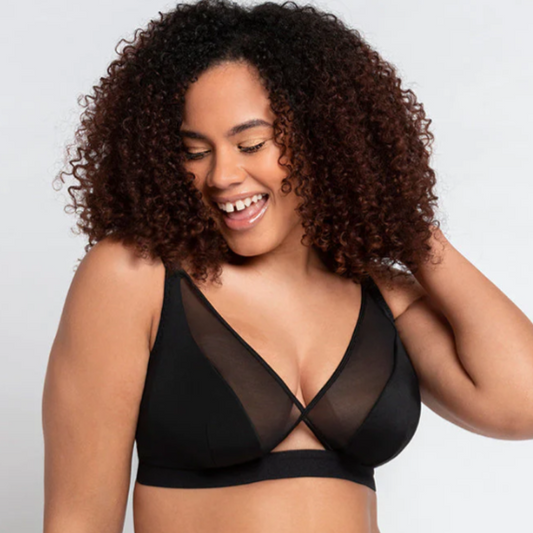 Buy Kiss & Tell 2 Pack Premium Bella Plus Size Seamless Wireless Paded Push  Up Bra in Nude and Black 2024 Online