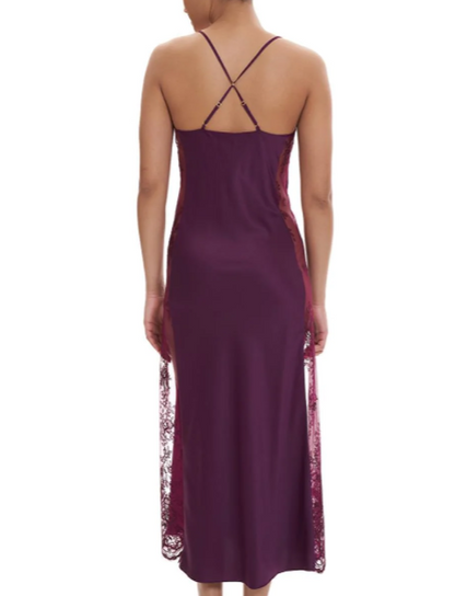 DARLING LONG GOWN AUBERGINE 219