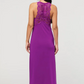 LACE T-BACK LONG GOWN DARK ORCHID 633