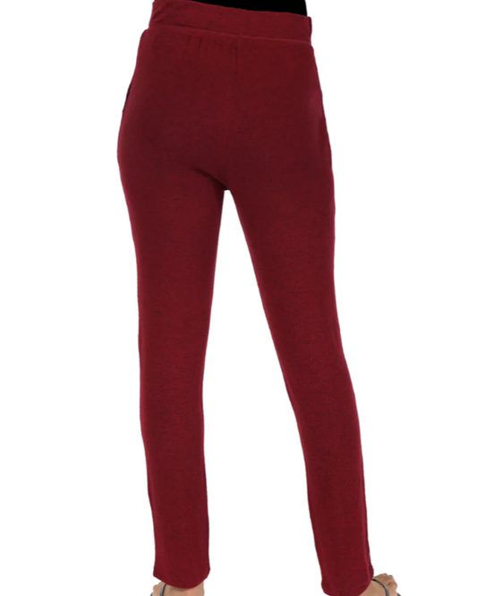 COZY COLLECTION SLIM PANTS RED 7557