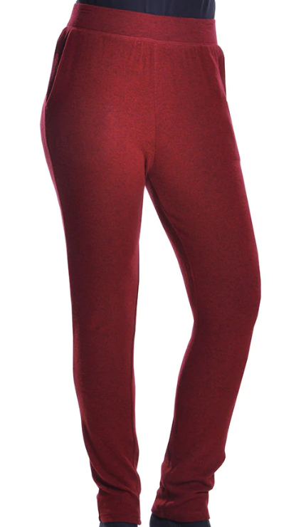 COZY COLLECTION SLIM PANTS RED 7557