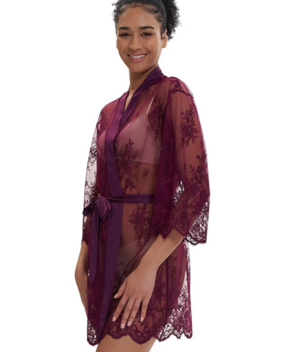 DARLING COVER-UP ROBE AUBERGINE 197