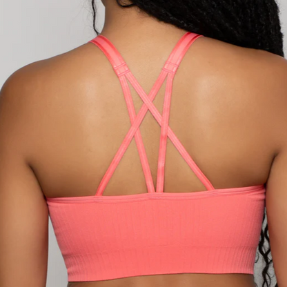 SMOOTH COMFORT WIRELESS LONGLINE BRA SK CORAL