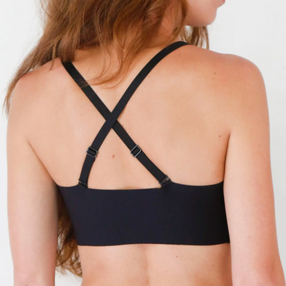 SIGNATURE WIRELESS BRALETTE (CREME & BLACK)