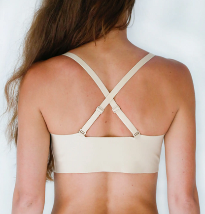 SIGNATURE WIRELESS BRALETTE (CREME & BLACK)