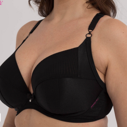 PLM PLUNGE BRA BLACK